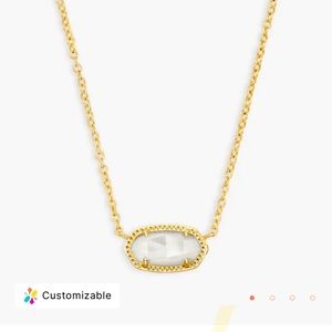 Kendra Scott Elisa Pendant Necklace in Ivory Pearl